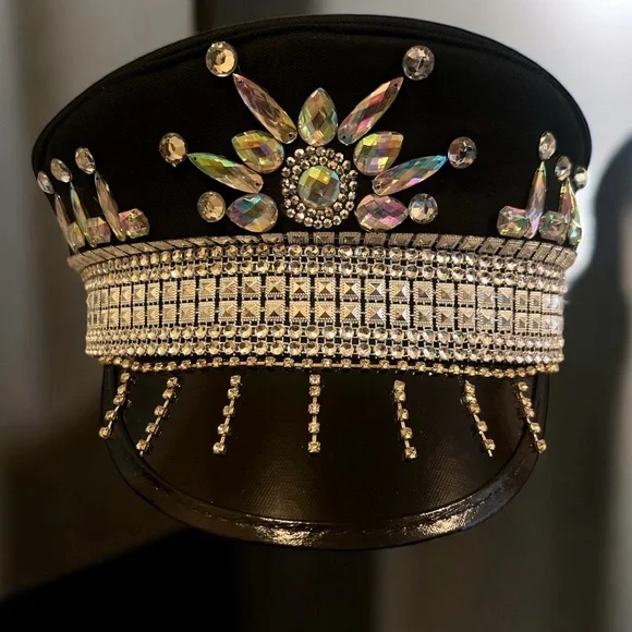 Embellished Sparkly Festival Hat - Picture 3 of 9